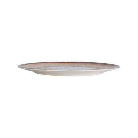 Royalford 9.0" Fine Stone Melamineware Flat Plate- RF12378/ Elegant Color, Perfect for Entrees, Pasta, Salads, Desserts, Sandwiches, Steaks, Main Course Meals/ Lightweight Flatware, Serveware Multicolor