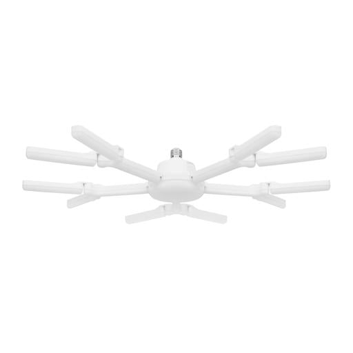 Geepas 100 W 5 Leaf LED Folding Lamp- GESL55111| Perfect for Home and Office Use| Light-Weight, Stylish, Innovative Design with Long Life of 50000 Hours| White, 2 Years Warranty