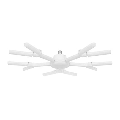 Geepas 100 W 5 Leaf LED Folding Lamp- GESL55111| Perfect for Home and Office Use| Light-Weight, Stylish, Innovative Design with Long Life of 50000 Hours| White, 2 Years Warranty