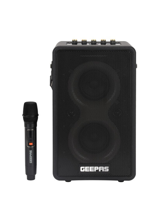 RGB Bluetooth Speaker: Big Sound, Long Playtime, Wireless Mic - Black