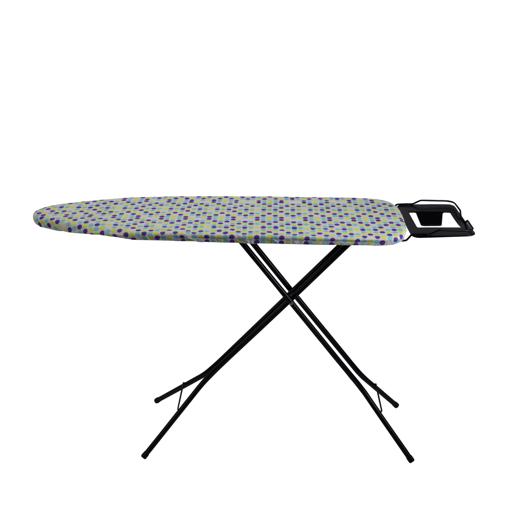 Ironing Board DC2801 Iron Table with Powder Coated Carbon Steel Cotton Cover with MM Foam Pad white