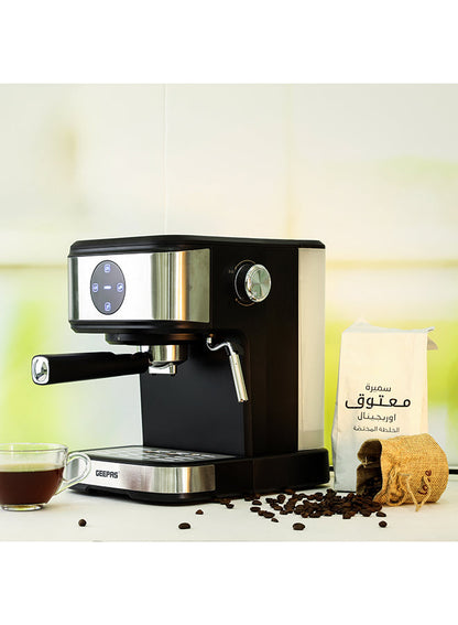 Digital Cappuccino & Espresso Maker - 1.5L, 20 Bar High Pressure | Dual Filter & Detachable Tank | Sleek Space-Saving Design with Overheat Protection & 2-Year Warranty 1.5 L 850 W GCM41511 Black