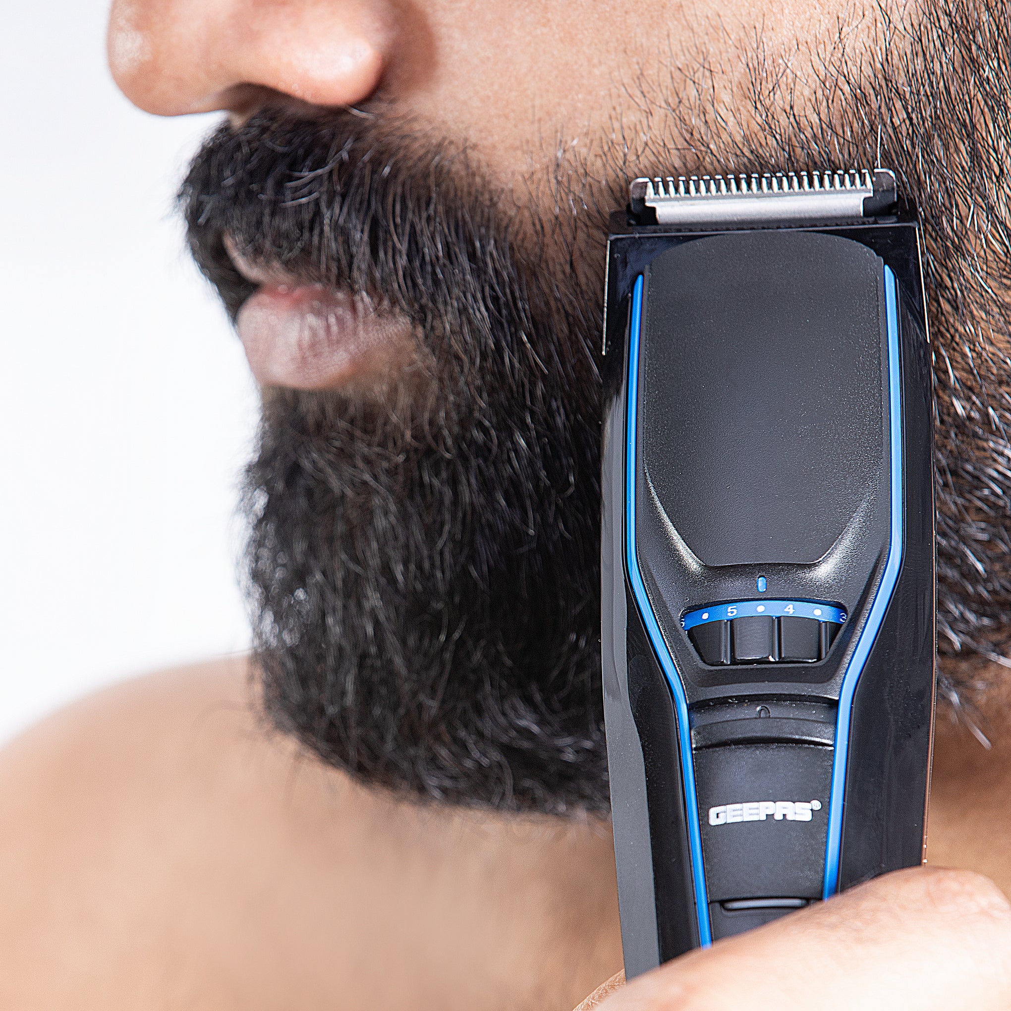 Rechargeable Beard Trimmer 3W Black/Blue
