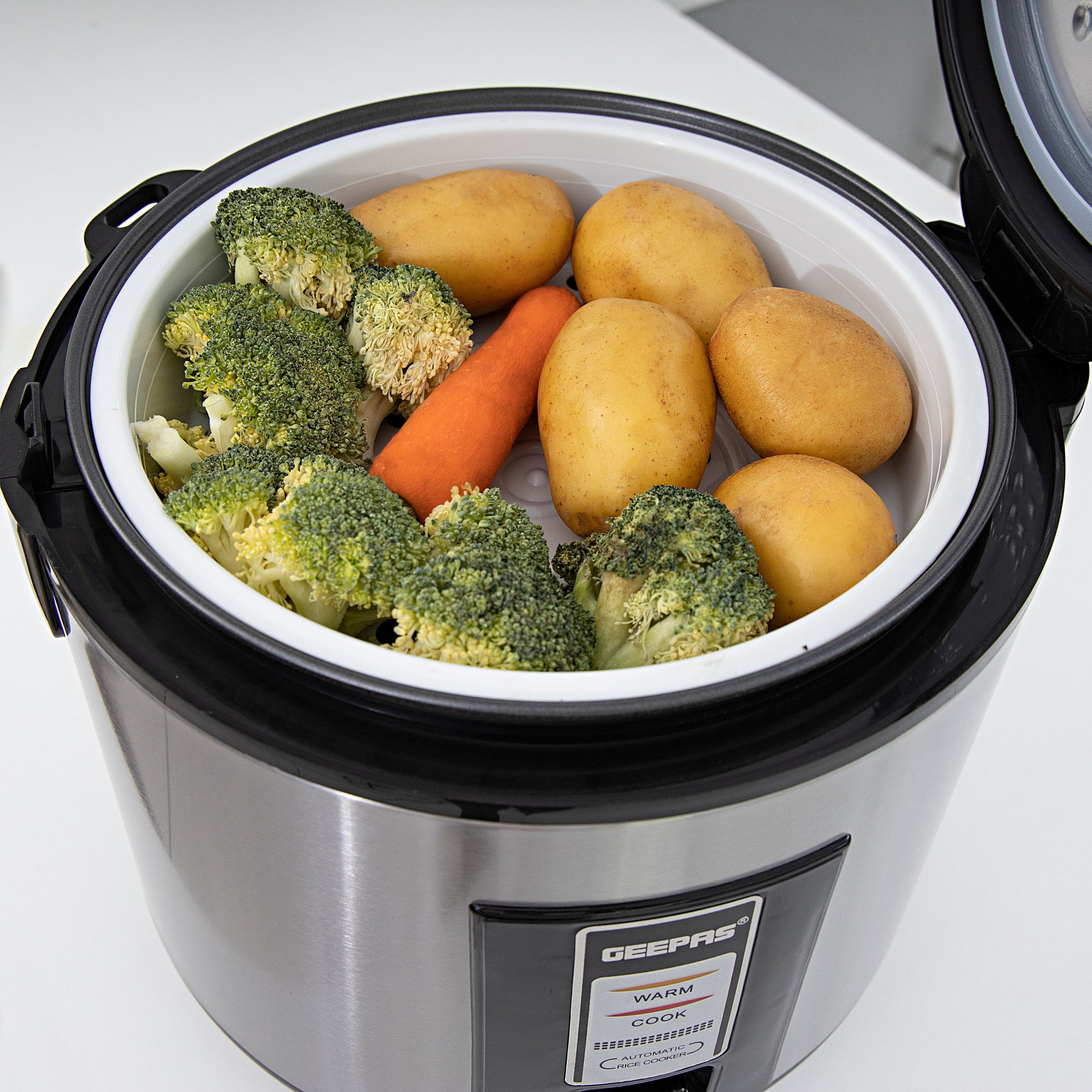 Electric Rice Cooker 1.8 L 762 W GRC4330 Silver/Black