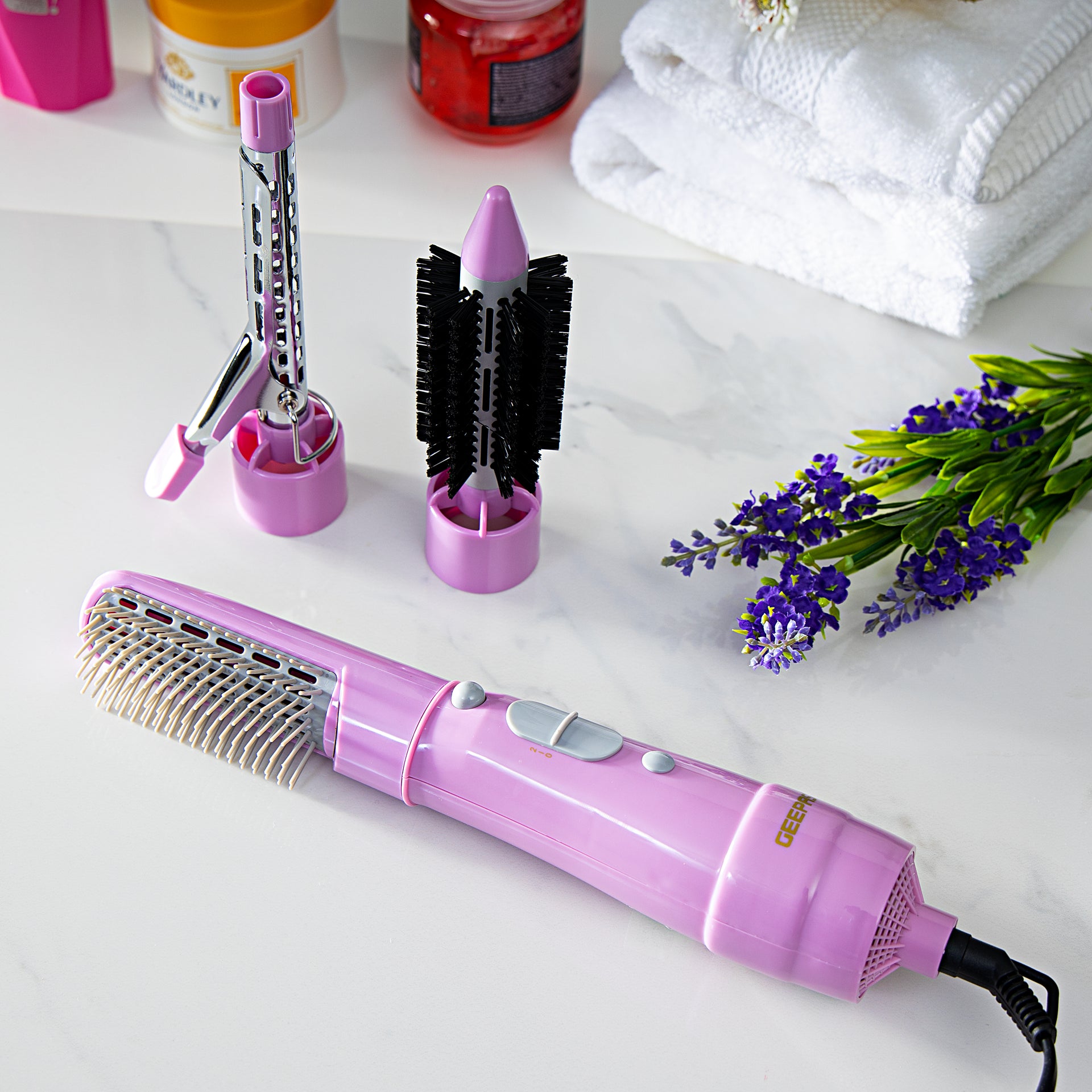 4-In-1 Hair Styler Pink