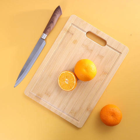 Bamboo Cutting Board (330X230X14Mm) Beige 330x230x14mm