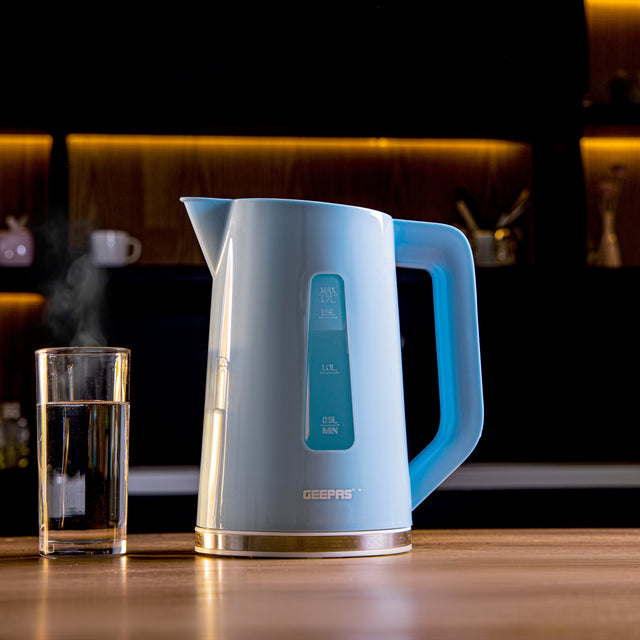 Cordless Electric Kettle - Safety Lock, Boil Dry Protection 1.7 L 2200 W GK5449N blue