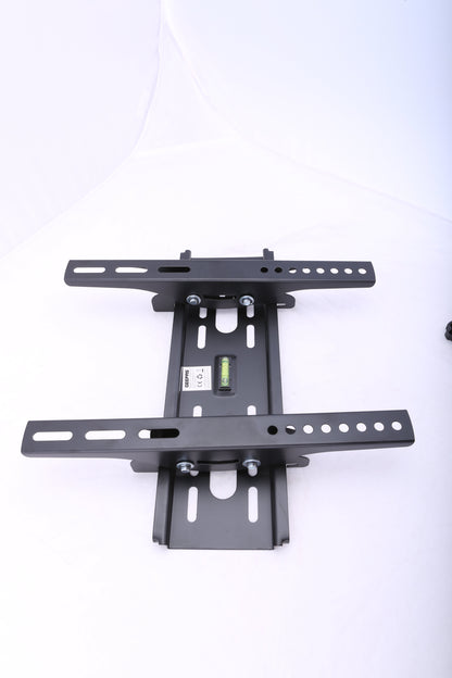 TV Wall Mount for LCD/PLASMA/LED Television, Premium Quality, Heavy Duty for 15 Inches To 47 Inches TV Screen Size and 35 KG Maximum Load | Integrated Bubble Level and Safety Screw Black