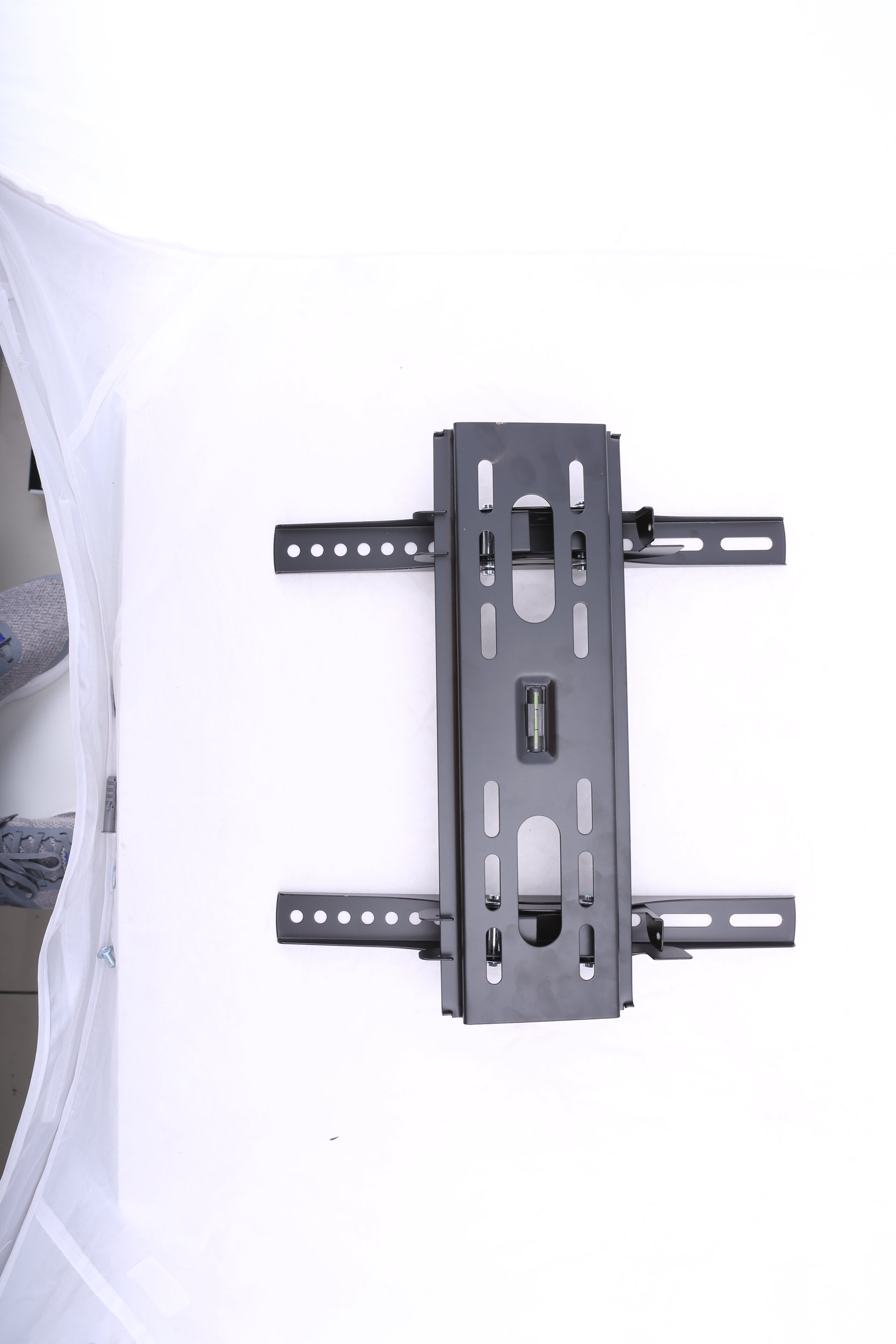 TV Wall Mount for LCD/PLASMA/LED Television, Premium Quality, Heavy Duty for 15 Inches To 47 Inches TV Screen Size and 35 KG Maximum Load | Integrated Bubble Level and Safety Screw Black