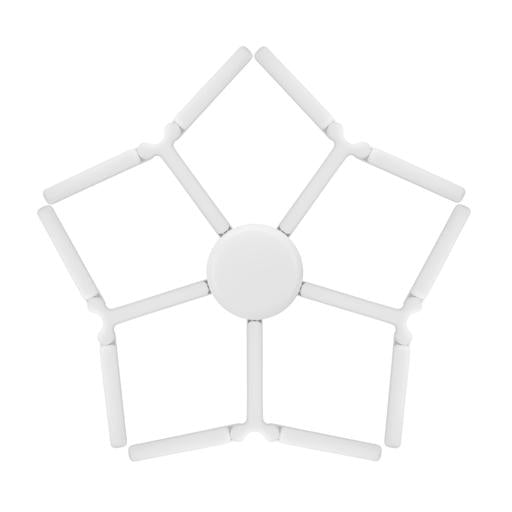 Geepas 100 W 5 Leaf LED Folding Lamp- GESL55111| Perfect for Home and Office Use| Light-Weight, Stylish, Innovative Design with Long Life of 50000 Hours| White, 2 Years Warranty