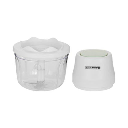 Portable Mini Food Processor, 250ml PP & PET Bowl, RF10411 | Rechargeable Food Processor with USB Cable | Swirl Sharpe Blade | One-Touch Button | 1300mAh Battery