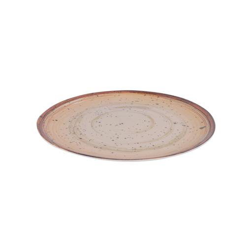 Royalford 9.0" Fine Stone Melamineware Flat Plate- RF12378/ Elegant Color, Perfect for Entrees, Pasta, Salads, Desserts, Sandwiches, Steaks, Main Course Meals/ Lightweight Flatware, Serveware Multicolor