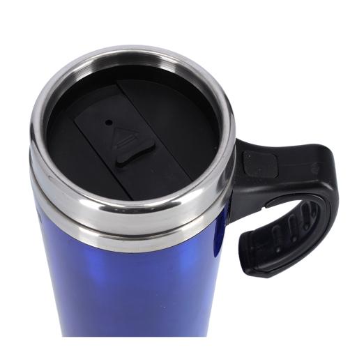 RF9816 480ML Double Wall Travel Mug | Stainless Steel Insulated Coffee Mug with Handle | BPA Free Leak-Resistant Mug for Hot & Cold Drinks | Portable Tea, Coffee & Water Cup | Blue