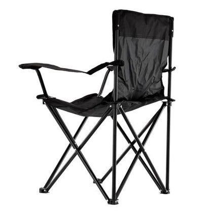 Royalford Camping Chair with Carrying Bag Foldable  Compact Folding Camping Chair, Heavy Duty Frame | Cup Holder, Storage Pocket | Shoulder Travel Bag, Outdoor, Beach with 265 lbs Capacit