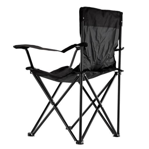 Royalford Camping Chair with Carrying Bag Foldable  Compact Folding Camping Chair, Heavy Duty Frame | Cup Holder, Storage Pocket | Shoulder Travel Bag, Outdoor, Beach with 265 lbs Capacit