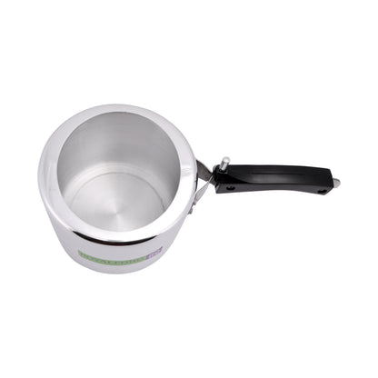 Aluminium Pressure Cooker - 5L Capacity| Durable Virgin Aluminium| Whistling Weight Valve, Extra Strong Lugs, Heavy Base, Ideal for rice, beans, stews, veggies, Chicken, Soup Silver 5.0Liters