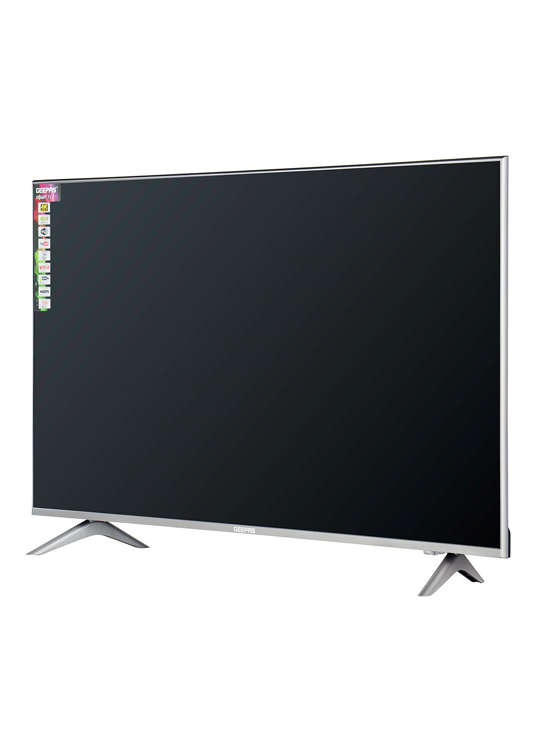 تلفاز ذكي 55 بوصة LED عالي الدقة بدون إطار مع جهاز تحكم عن بعد، منافذ HDMI وUSB، مقبس سماعة رأس، مدخل صوت للكمبيوتر، واي فاي، أندرويد 9.0 مع خاصية E-Share، يوتيوب، نتفليكس، GLED5508SFHD، لون أسود