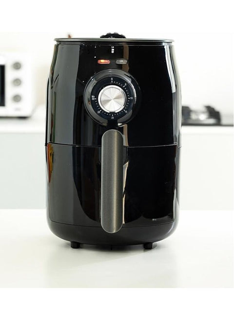 Oil Free Air Fryer With Cool touch Housing Handle Overheat Protection Rapid Air Circulation Non Stick Detachable Basket Temperature And Timer Control 1.8 L 1000 W GAF37516 Black