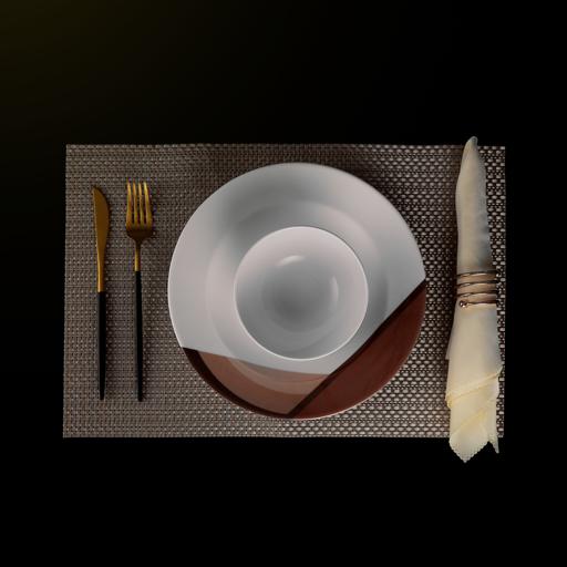 Royalford 35 Piece Melamine Ware Dinner Set| Includes Oval Plate, Deep Plates, Dinner Plates, Round Bowls, Small Dishes, Rice Spoons and Soup Spoons| Top-Rack Dishwasher-Safe and Freezer-Friendly| Eco-Friendly and Food-Grade| Brown and White