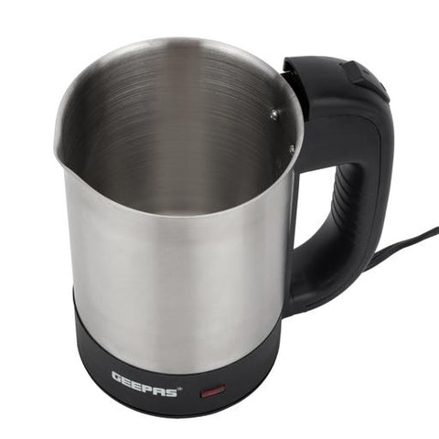 12V Stainless steel Car Kettle- Water Heater for Caravans- 500ml-  Stainless-Steel Electric Car Kettle with Cigarette Lighter Charger | Quick Hot Water, Coffee, Tea 500 ml 150 W GK38041 sliver