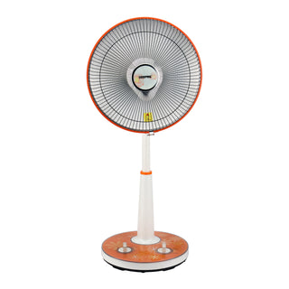 Halogen Stand Heater| High Performance Heater, 1 Hour Timer| Bending/Lifting Of Head Function, Height Adjustable Body And Safety Tip-Over Switch| Perfect For Home And Office Use, Portable With A Carry Handle 1000 W GRH9547 White/Orange