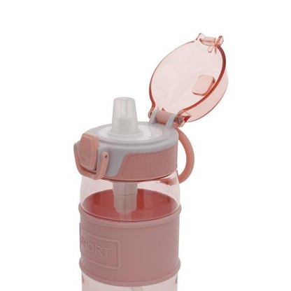 RF11111 550ml Water Bottle | BPA-Free Leak-Proof Sports Bottle with One-Press Open Lid | Food-Grade Polymer Bottle with Carry Loop | Gym, Fitness, Travel, School & Office Use