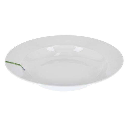 10" Round Deep Melamine Plate RF8760 – White | Glossy Finish, Lightweight & Durable Soup and Pasta Plate