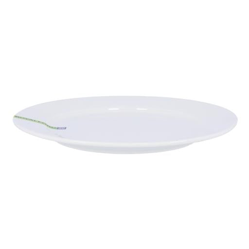 6 Inch Porcelain Flat Plate | White Durable Dinnerware Plate for Everyday Dining & Serving