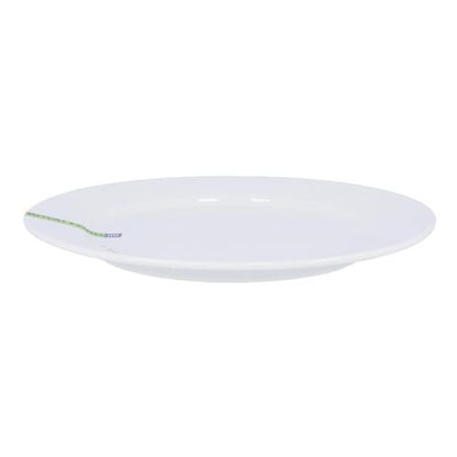6 Inch Porcelain Flat Plate | White Durable Dinnerware Plate for Everyday Dining & Serving