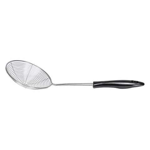 RF5022 Stainless Steel Skimmer 16.5cm | Fine Mesh Spider Strainer with Heat-Resistant Handle | Oil & Pasta Skimming Spoon