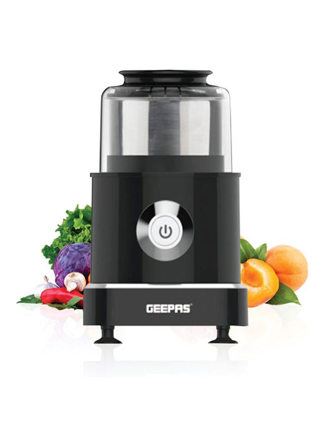 Stainless Steel Food Chopper Black/Clear 8x11.2x8inch