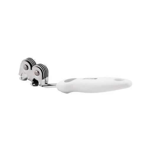 Stainless Steel Knife Sharpener Dishwash Safe, Mark Stains Resistant, Silver/Marble Handle