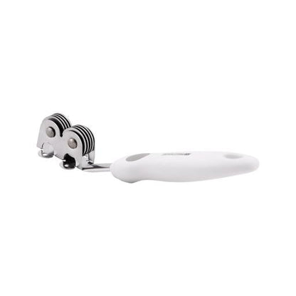 Stainless Steel Knife Sharpener Dishwash Safe, Mark Stains Resistant, Silver/Marble Handle