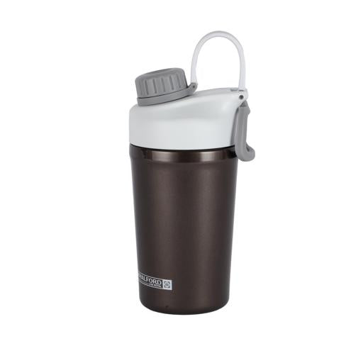 590ml Protein Shaker Bottle - RF12184, with SS Blending Ball for Lump-Free Proteins Smooth Shakes, Leak-Proof and Portable Design, Suitable for Indoor and Outdoor Use