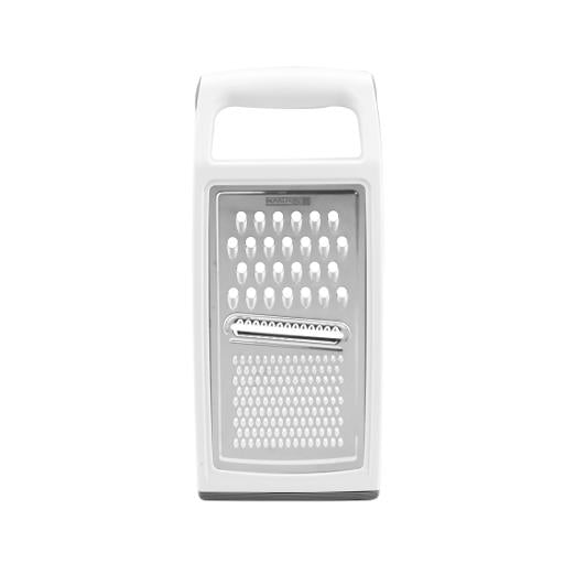 RF1666-G Flat Grater | Stainless Steel Multi-Use Vegetable Slicer & Food Chipper with Sharp MicroBlade Teeth | Handheld Cheese, Fruit & Vegetable Grater with Ergonomic Handle