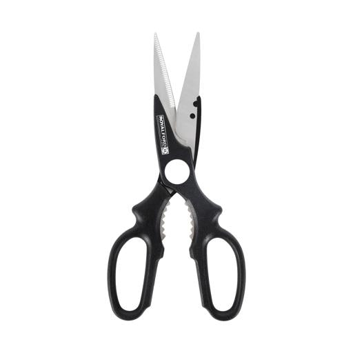 Stainless Steel Kitchen Scissors – Multipurpose Heavy-Duty Household Shears with Nut Cracker, Serrated Blades & Ergonomic Handle
