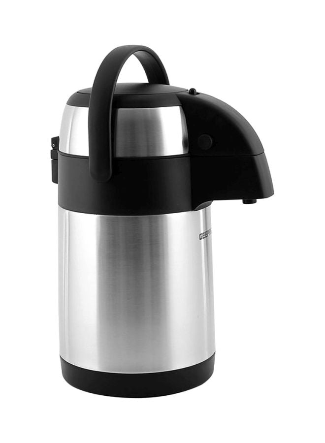 Geepas GVF5262 Vacuum Flask | Coffee Heat Insulated Thermos | 2.5L |for Keeping Hot/Cold 24 Hours Heat/Cold Retention, Double-Walled Vacuum for Coffee, Hot Water, Tea, Beverage | Ideal for Social Occasion, Commercial & Outings