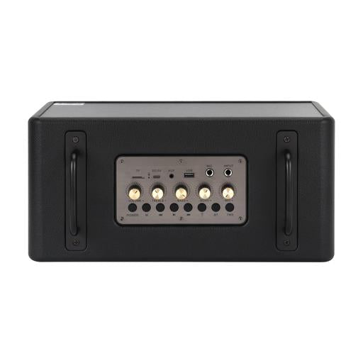 Geepas Bluetooth Speaker with UHF Microphone- GMS11203/ 5-6 Hours Playtime, TF, USB, AUX, TWS, Micro SD Cards, MIC/ Rechargeable Battery, Enhanced Quality, Simple Sound Control/ RGB Light Effects, Perfect for Parties, Picnics, Entertainment