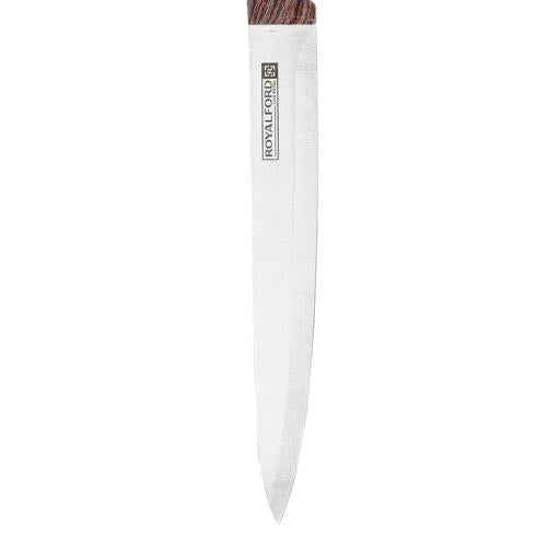 8" Slicer Knife with Wood-Finish Ergonomic Handle | Ultra Sharp Stainless Steel Kitchen Chef Knife | Multipurpose Cutting Knife for Meat, Vegetables & Bread