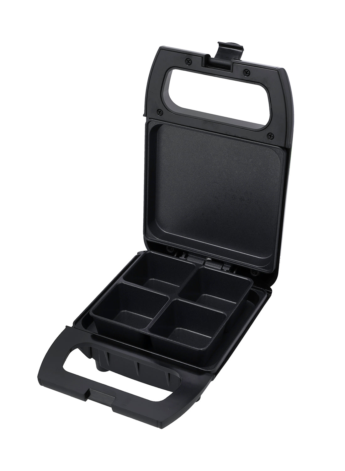 Non Stick Brownie Maker | 4 Bites at A Time | Safety Lock | Cool Touch Handles | Skid Resistance Feet 600 W GBM63050 Black