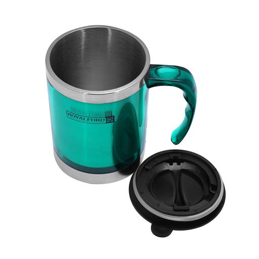 Travel Mug 400ml – RF5130GR | Stainless Steel Inner Travel Cup | Double Wall Insulated Mug for Hot & Cold Drinks | BPA-Free Reusable Coffee Mug | Indoor & Outdoor Use