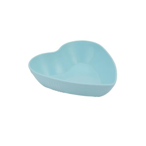 6Pcs Heart Shape Snack Plate Set Premium Plasticware Made In Turkey Assorted Colors
