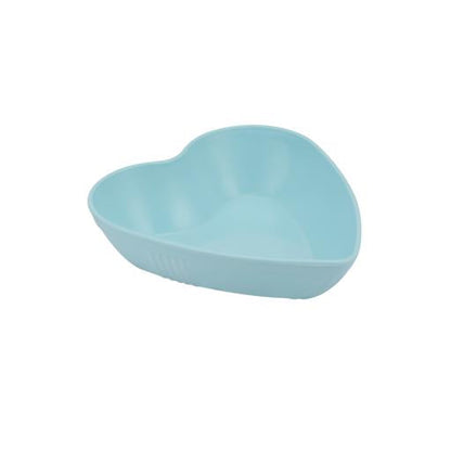 6Pcs Heart Shape Snack Plate Set Premium Plasticware Made In Turkey Assorted Colors