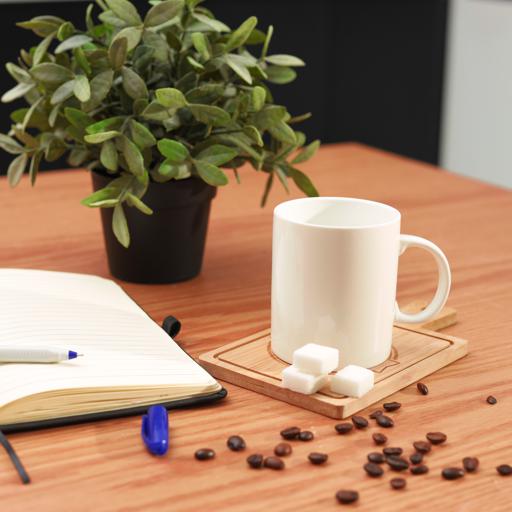 280ml Magnesia Porcelain Mug | Large Coffee & Tea Mug | Thick Wall Ceramic Cup with Comfortable Handle | Microwave & Dishwasher Safe