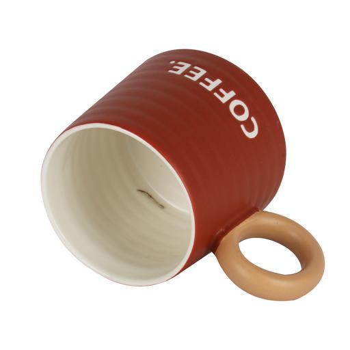 Royalford 385ml New Bone Mug RF12290 Perfect for Hot and Cold Drinks Food-Grade, Non-Toxic and Safe to Use Stylish, Durable and Long-Lasting Design, Coffee Printed, Suitable for Gifting Multicolor