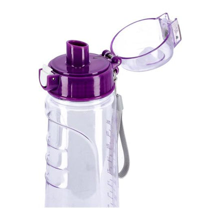 RF5222PP Water Bottle with Time Marker 750ML | BPA Free Sports Bottle with Fruit Infuser Strainer & Straw | Leakproof Fitness Bottle for Gym, Travel & Outdoor Activities