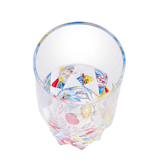 RF6890 410ml Acrylic Drinking Glass with Crystal Base | Shatter-Resistant Transparent Water Cup