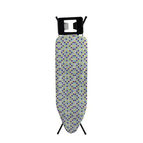 Ironing Board DC2801 Iron Table with Powder Coated Carbon Steel Cotton Cover with MM Foam Pad white