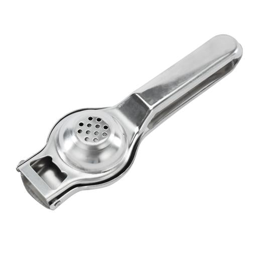 Lemon Squeezer With Bottle Opener Manual Stainless Steel Squeezer Heavy-Duty Kitchen Tool Ergonomic Design And Dishwasher-Safe Silver