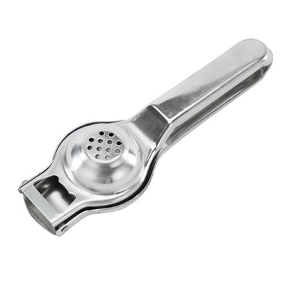 Lemon Squeezer With Bottle Opener Manual Stainless Steel Squeezer Heavy-Duty Kitchen Tool Ergonomic Design And Dishwasher-Safe Silver